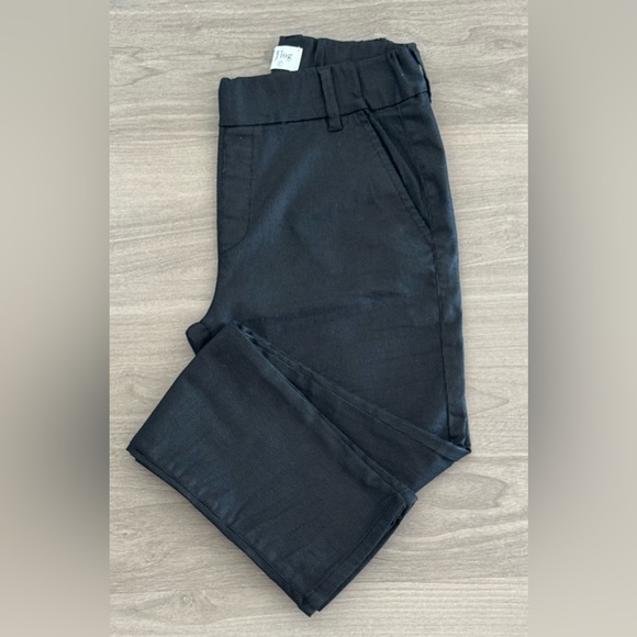 Flog Pants - Black Skinny Pants with Subtle Stripe Finish 🖤